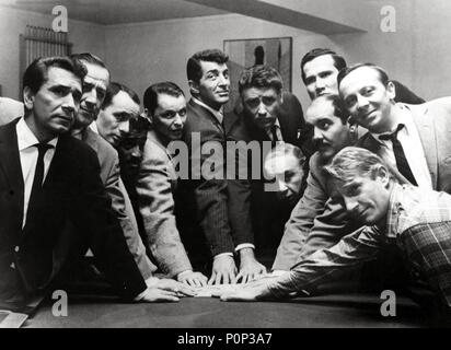 Original Film Titel: OCEAN'S ELEVEN. Englischer Titel: OCEAN'S ELEVEN. Regisseur: Lewis Milestone. Jahr: 1960. Stars: RICHARD CONTE; Peter Lawford, Dean Martin, HENRY SILVA; Frank Sinatra; Norman fiel. Quelle: WARNER BROTHERS/Album Stockfoto