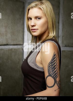 Original Film Titel: Battlestar Galactica. Englischer Titel: Battlestar Galactica. Regisseur: MICHAEL RYMER. Jahr: 2004. Stars: Katee Sackhoff. Credit: SCI-FI CHANNEL/Album Stockfoto