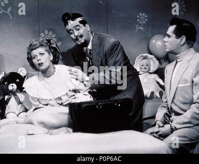 Original Filmtitel: ICH LIEBE LUCY-TV. Englischer Titel: ICH LIEBE LUCY-TV. Jahr: 1951. Stars: Lucille Ball, Desi Arnaz. Quelle: CBS-TV/Album Stockfoto