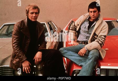 Original Film Titel: Starsky & Hutch. Englischer Titel: Starsky & Hutch. Jahr: 1975. Stars: DAVID SOUL; PAUL MICHAEL GLASER. Credit: Rechtschreibung - GOLDBERG PRODUKTIONEN/Album Stockfoto