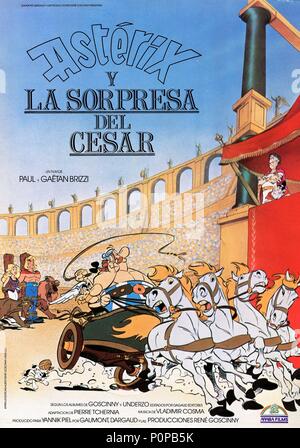 Original Film Titel: ASTERIX ET LA ÜBERRASCHUNG DU CESAR. Englischer Titel: ASTERIX VERSUS CAESAR. Regisseur: GAËTANS BRIZZI, PAUL BRIZZI. Jahr: 1985. Credit: DARGAUD FILME/Album Stockfoto
