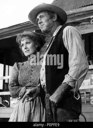 Original Film Titel: der rote Pony. Englischer Titel: The RED PONY. Film Regie: ROBERT TOTTEN. Jahr: 1973. Stars: Maureen O'Hara, Henry Fonda. Quelle: National Broadcasting Co./Album Stockfoto