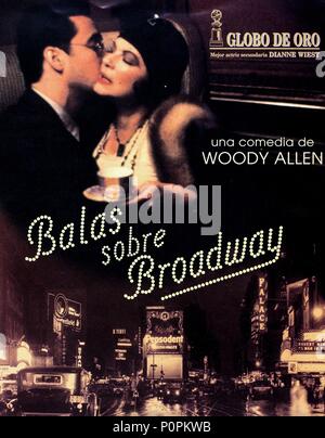 Original Film Titel: BULLETS OVER BROADWAY. Englischer Titel: BULLETS OVER BROADWAY. Regisseur: WOODY ALLEN. Jahr: 1994. Copyright: nur redaktionell Innen verwenden. Dies ist eine öffentlich verteilten Handzettel. Zugriffsrechte nur, keine Lizenz des Urheberrechts zur Verfügung gestellt. Vorgeschriebene Genehmigung zu Visual Symbol (www.visual-icon.com) Für die Reproduktion des Bildes erforderlich ist. Credit: Miramax Films/SWEETLAND FILMS/Album Stockfoto