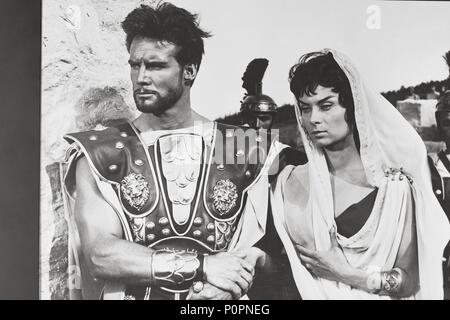 Original Film Titel: LA GUERRA DI TROIA. Englischer Titel: DER TROJANISCHE KRIEG. Film Regie: GIORGIO FERRONI. Jahr: 1961. Stars: Steve Reeves; JULIETTE MAYNIEL. Credit: GRAND NATIONAL PICTURES/Album Stockfoto