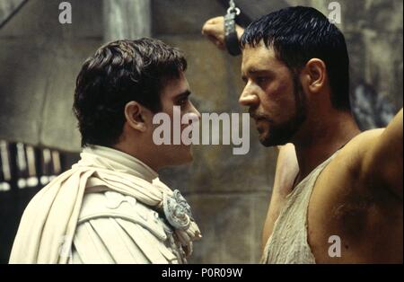 Original Film Titel: GLADIATOR. Englischer Titel: GLADIATOR. Regisseur: Ridley Scott. Jahr: 2000. Stars: Joaquin Phoenix; Russell Crowe. Quelle: DREAMWORKS/UNIVERSAL PICTURES / JAAP BUITENDIJK / Album Stockfoto