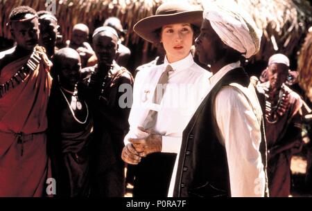 Original Film Titel: AUS AFRIKA. Englischer Titel: AUS AFRIKA. Regisseur: Sydney Pollack. Jahr: 1985. Stars: Meryl Streep. Quelle: UNIVERSAL PICTURES/Album Stockfoto