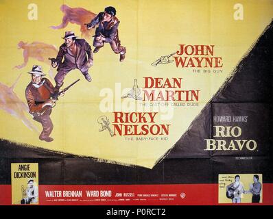 Original Film Titel: RIO BRAVO. Englischer Titel: RIO BRAVO. Regisseur: Howard Hawks. Jahr: 1959. Quelle: WARNER BROTHERS/Album Stockfoto