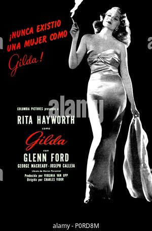 Original Film Titel: gilda. Englischer Titel: gilda. Regisseur: CHARLES VIDOR. Jahr: 1946. Quelle: Columbia Pictures/Album Stockfoto