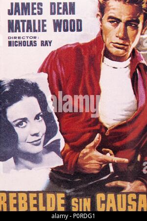 Original Film Titel: REBELLEN OHNE URSACHE. Englischer Titel: REBELLEN OHNE URSACHE. Regisseur: Nicholas Ray. Jahr: 1955. Quelle: WARNER BROTHERS/Album Stockfoto