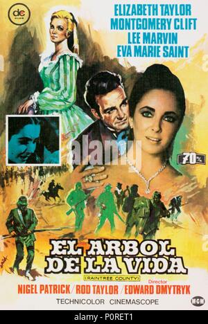 Original Film Titel: RAINTREE COUNTY. Englischer Titel: RAINTREE COUNTY. Regisseur: EDWARD DMYTRYK. Jahr: 1957. Credit: M.G.M/Album Stockfoto