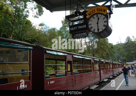 Puffing Billy, Australiens Premier Steam Railway erhalten, Melbourne Stockfoto