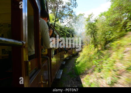 Puffing Billy, Australiens Premier Steam Railway erhalten, Melbourne Stockfoto