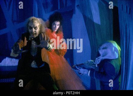 Original Film Titel: BEETLEJUICE. Englischer Titel: BEETLEJUICE. Regisseur: Tim Burton. Jahr: 1988. Stars: Winona Ryder; Michael Keaton. Quelle: GEFFEN FILM/WARNER BROTHERS/Album Stockfoto