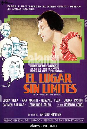 Original Film Titel: EL LUGAR SIN LIMITS. Englischer Titel: OHNE GRENZEN, DER. Regisseur: Arturo Ripstein. Jahr: 1978. Stockfoto