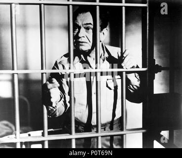 Original Film Titel: schwarzer Dienstag. Englischer Titel: schwarzer Dienstag. Film Regie: Hugo Fregonese. Jahr: 1954. Stars: EDWARD G.ROBINSON. Quelle: UNITED ARTISTS/Album Stockfoto