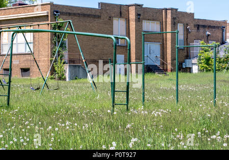 Alte, leere Schule Stockfoto