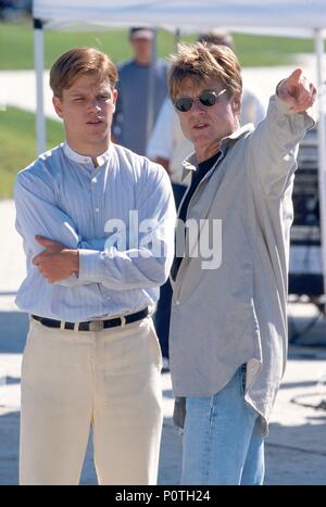 Original Filmtitel: die Legende von Bagger Vance. Englischer Titel: Die Legende von Bagger Vance. Regisseur: Robert Redford. Jahr: 2000. Stars: Robert Redford; MATT DAMON. Credit: ALLIED FILMEMACHER/JAMES, David/Album Stockfoto