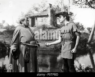 Original Film Titel: DIE GESCHICHTE VON ROBIN HOOD UND SEINEN MERRIE MÄNNER. Englischer Titel: DIE GESCHICHTE VON ROBIN HOOD UND SEINEN MERRIE MÄNNER. Regisseur: KEN ANNAKIN. Jahr: 1952. Stars: JAMES HAYTER; Richard Todd. Credit: WALT DISNEY PRODUCTIONS/Album Stockfoto