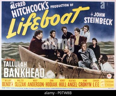 Original Film Titel: RETTUNGSBOOT. Englischer Titel: RETTUNGSBOOT. Regisseur: Alfred Hitchcock. Jahr: 1944. Quelle: 20th Century Fox/Album Stockfoto