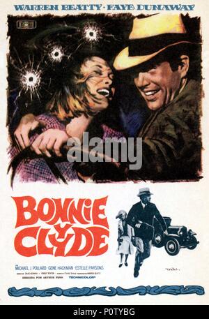 Original Film Titel: BONNIE UND CLYDE. Englischer Titel: BONNIE UND CLYDE. Regisseur: Arthur Penn. Jahr: 1967. Quelle: WARNER BROTHERS/Album Stockfoto