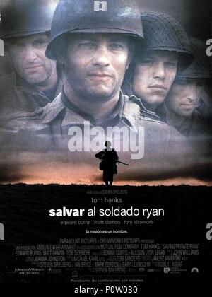 Original Film Titel: Saving Private Ryan. Englischer Titel: Saving Private Ryan. Regisseur: Steven Spielberg. Jahr: 1998. Quelle: DREAMWORKS/Album Stockfoto