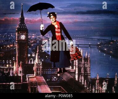 Original Film Titel: MARY POPPINS. Englischer Titel: MARY POPPINS. Regisseur: Robert Stevenson. Jahr: 1964. Stars: Julie Andrews. Credit: WALT DISNEY PRODUCTIONS/Album Stockfoto