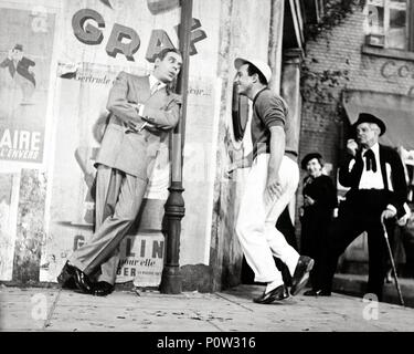 Original Film Titel: EIN AMERIKANER IN PARIS. Englischer Titel: EIN AMERIKANER IN PARIS. Regisseur: VINCENTE MINNELLI. Jahr: 1951. Stars: GENE KELLY; GEORGES GUETARY. Credit: M.G.M/Album Stockfoto