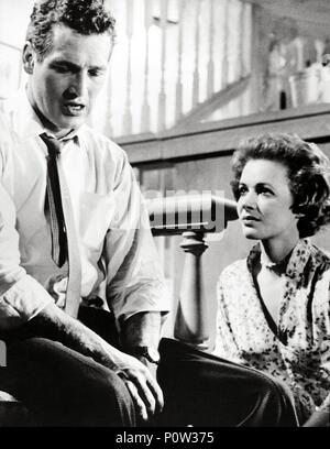 Original Film Titel: der HUSTLER. Englischer Titel: The Hustler. Film Regie: Robert Rossen. Jahr: 1961. Stars: Paul Newman; PIPER LAURIE. Quelle: 20th Century Fox/Album Stockfoto