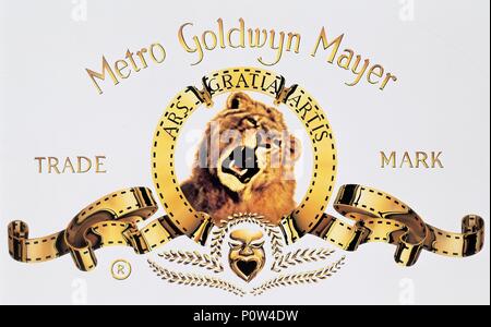 Beschreibung: Logo der Metro Goldwyn Mayer. Original Film Titel: FILM GESCHICHTE: M.G.M.. Englischer Titel: FILM GESCHICHTE: M. G. M. Stockfoto