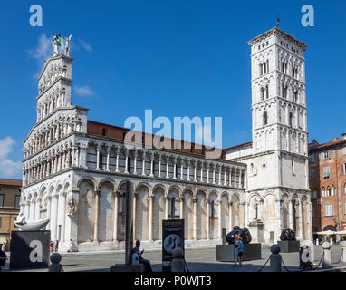 Italien, Toskana, Lucca, San Michele in Foro Kirche Stockfoto