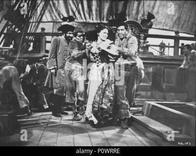 Original Film Titel: blackbeard, der Pirat. Englischer Titel: blackbeard, der Pirat. Regisseur: Raoul Walsh. Jahr: 1952. Stars: ROBERT NEWTON; LINDA DARNELL. Credit: RKO/Album Stockfoto