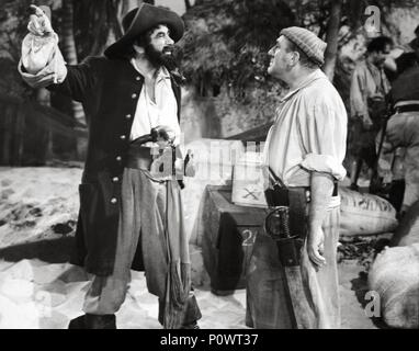 Original Film Titel: blackbeard, der Pirat. Englischer Titel: blackbeard, der Pirat. Regisseur: Raoul Walsh. Jahr: 1952. Stars: ROBERT NEWTON; WILLIAM BENDIX. Credit: RKO/Album Stockfoto