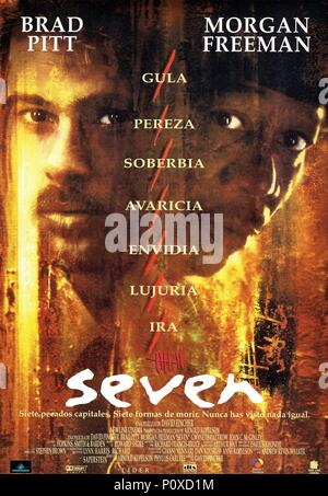 Original Film Titel: 7. Englischer Titel: Sieben. Regisseur: David Fincher. Jahr: 1995. Quelle: New Line Cinema/Album Stockfoto