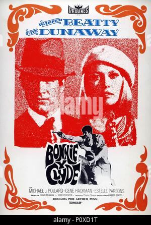 Original Film Titel: BONNIE UND CLYDE. Englischer Titel: BONNIE UND CLYDE. Regisseur: Arthur Penn. Jahr: 1967. Quelle: WARNER BROTHERS/Album Stockfoto