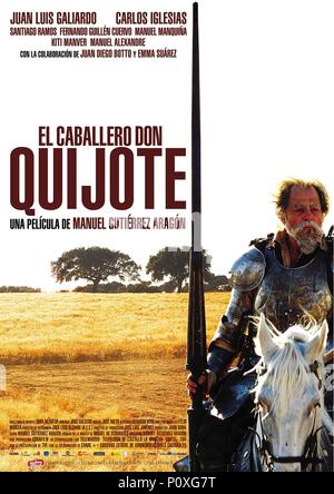 Original Film Titel: EL CABALLERO DON QUIJOTE. Englischer Titel: Don Quixote, KNIGHT ERRANT. Regisseur: MANUEL GUTIERREZ ARAGON. Jahr: 2002. Credit: GONAFILM/Album Stockfoto