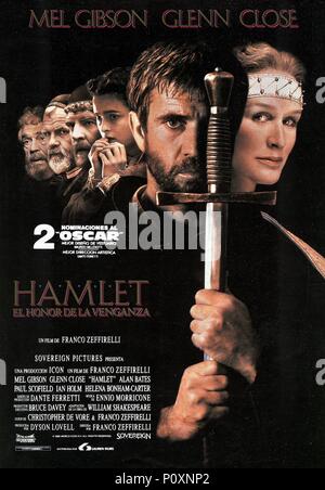 Original Film Titel: Hamlet. Englischer Titel: Hamlet. Regisseur: Franco Zeffirelli. Jahr: 1990. Quelle: Paramount Pictures/Album Stockfoto