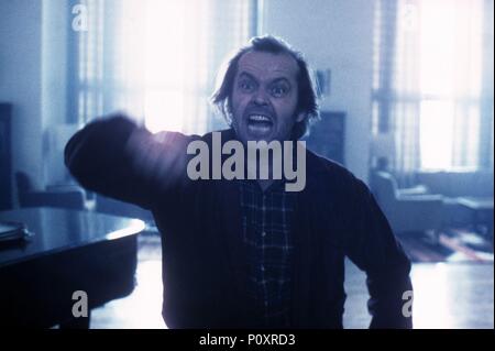 Original Film Titel: THE SHINING. Englischer Titel: THE SHINING. Regisseur: Stanley Kubrick. Jahr: 1980. Stars: Jack Nicholson. Quelle: WARNER BROTHERS/Album Stockfoto