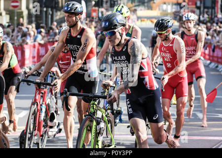 Leeds, Großbritannien. 10. Juni 2018. Elite Männer geben Sie T2 Quelle: Dan Cooke Credit: Dan Cooke/Alamy leben Nachrichten Stockfoto