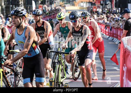 Leeds, Großbritannien. 10. Juni 2018. Elite Männer geben Sie T2 Quelle: Dan Cooke Credit: Dan Cooke/Alamy leben Nachrichten Stockfoto