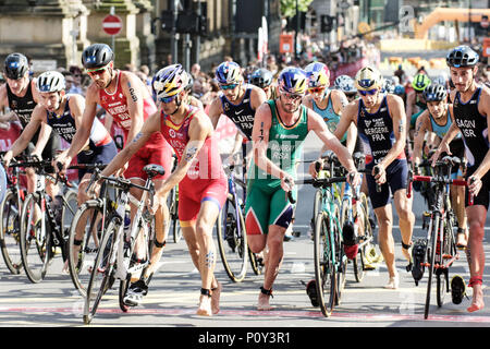 Leeds, Großbritannien. 10. Juni 2018. Elite Männer geben Sie T2 Quelle: Dan Cooke Credit: Dan Cooke/Alamy leben Nachrichten Stockfoto