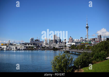 Eine Landschaft, Blick auf die Stadt Auckland in Neuseeland Stockfoto