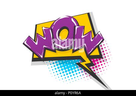 Pop Art Comic Text Sprechblase Stock Vektor