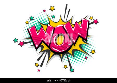 Pop Art Comic Text Sprechblase Stock Vektor