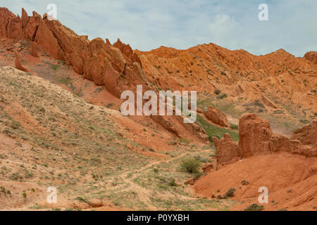 Märchen Canyon, in der Nähe des Issyk Kul, Kirgisistan Stockfoto