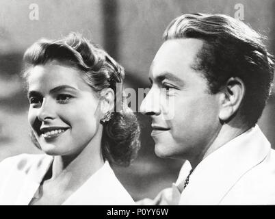 Original Film Titel: Casablanca. Englischer Titel: Casablanca. Regisseur: Michael Curtiz. Jahr: 1942. Stars: Ingrid Bergman, PAUL HENREID. Quelle: WARNER BROTHERS/Album Stockfoto