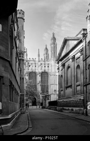 King's College und Clare College Kapellen, Trinity Lane Cambridge Stockfoto