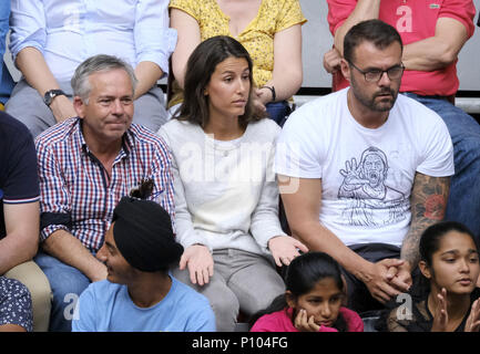 Ana Boyer Preysler nimmt an Tag fünf der Mutua Madrid Open Tennisturnier auf dem Caja Magica bietet: Ana Boyer Preysler Wo: Madrid, Spanien Wann: 09. Mai 2018 Credit: Oscar Gonzalez/WENN.com Stockfoto