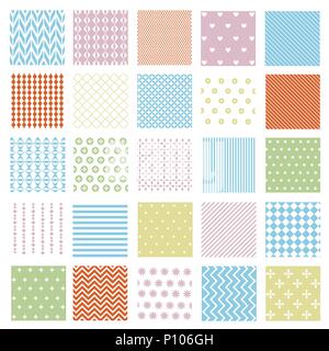 Satz von seamless pattern Stock Vektor