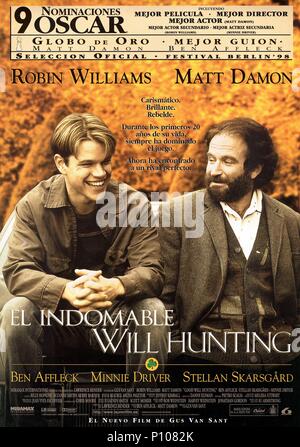 Original Film Titel: Good Will Hunting. Englischer Titel: Good Will Hunting. Regisseur: GUS VAN SANT. Jahr: 1997. Copyright: nur redaktionell Innen verwenden. Dies ist eine öffentlich verteilten Handzettel. Zugriffsrechte nur, keine Lizenz des Urheberrechts zur Verfügung gestellt. Vorgeschriebene Genehmigung zu Visual Symbol (www.visual-icon.com) Für die Reproduktion des Bildes erforderlich ist. Credit: MIRAMAX/Album Stockfoto