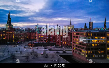 Speicherstadt, Hamburg, Deutschland Stockfoto